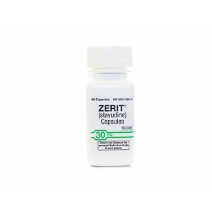 ZERIT 30 MG ( STAVUDINE ) 60 CAPSULES